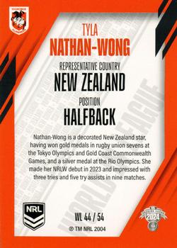2024 NRL Traders Titanium - World In League #WL44 Tyla Nathan-Wong Back